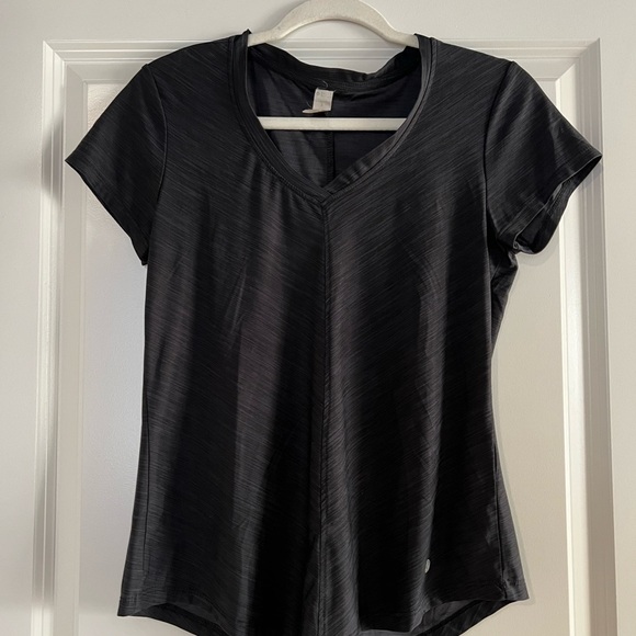 Bally Tops - Bally - Black Short Sleeve V-Neck Top